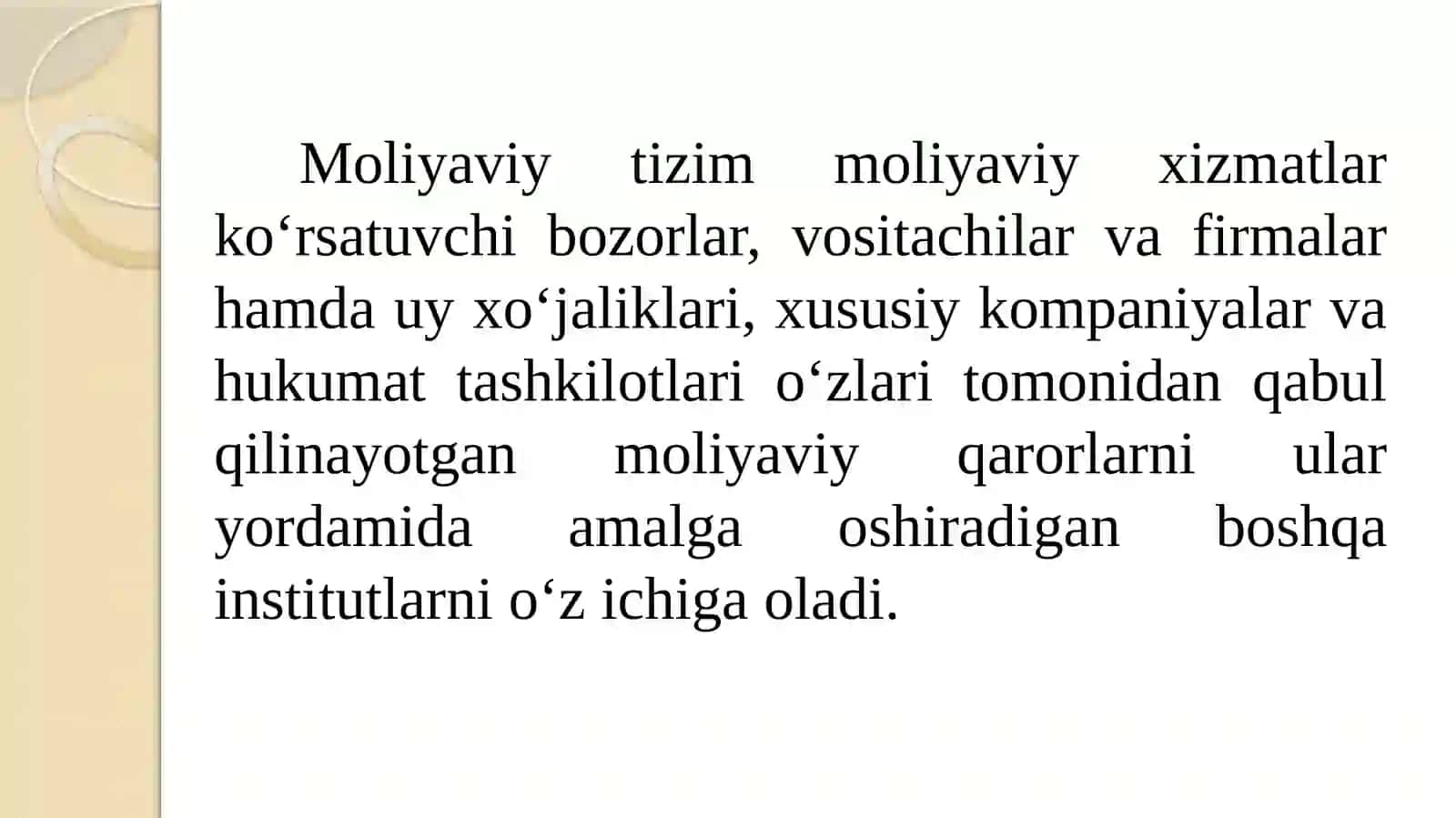Moliyaviy tizim 3