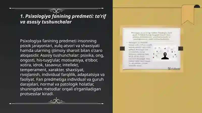 Psixalogiya fanining predmeti va vazifalari 3