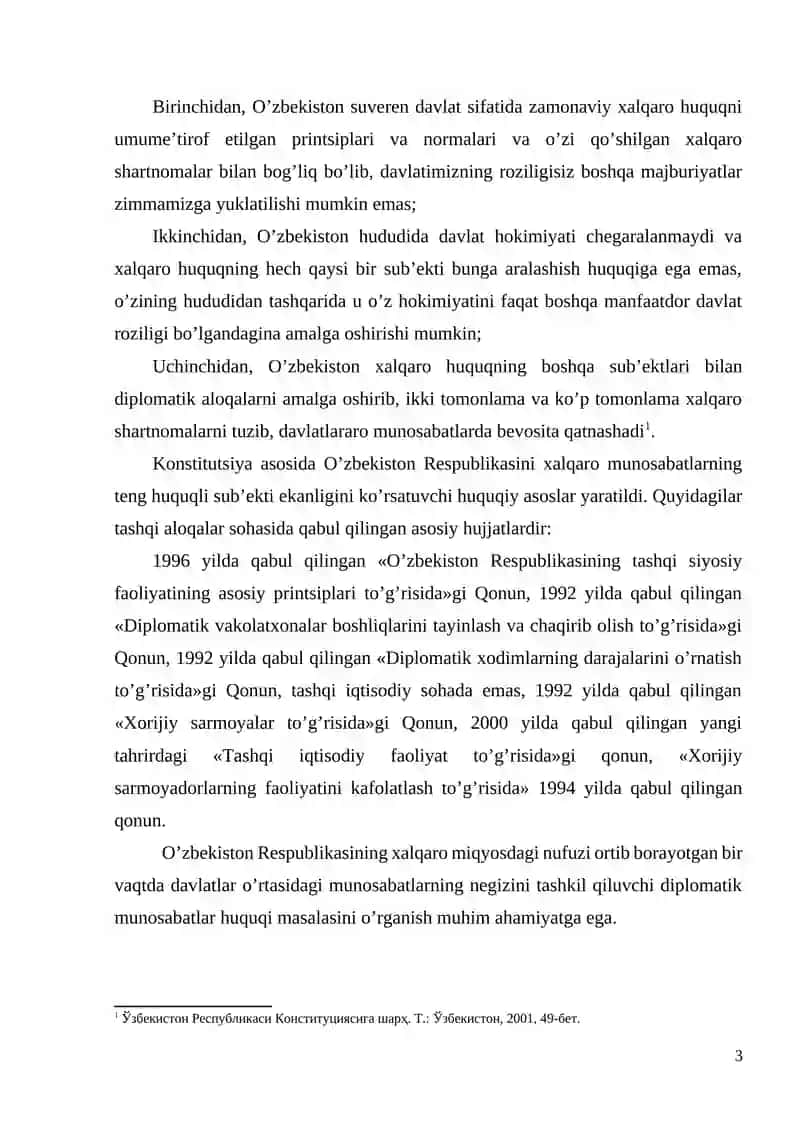 DIPLOMATIK HUQUQ ASOSLARI 3