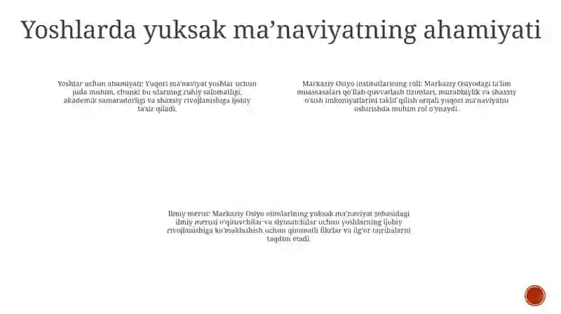 Yuksak Ma'Naviyatli Yoshlarni Tarbiyalashda O'Rta Osiyo Allomalari Ilmiy Merosining O'Rni 3