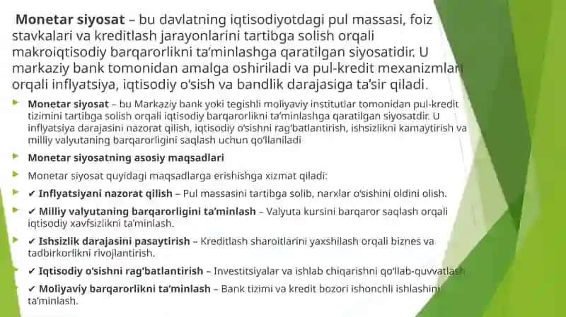MONETAR SIYOSATNING HUQUQIY TASHKILIY ASOSLARI 3