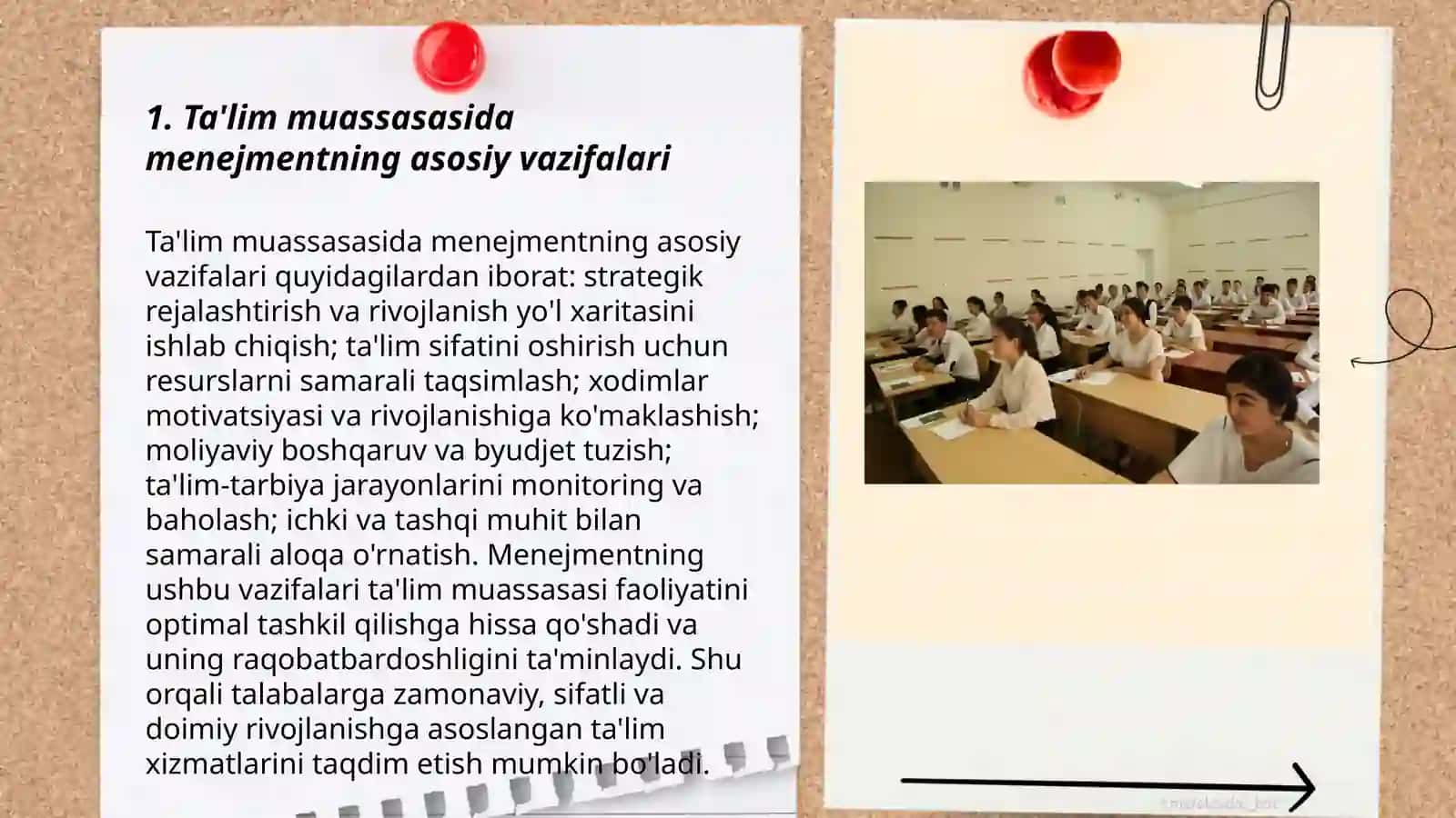 Taʼlim muassasasi menejmenti. Korreksion pedagogika asoslari 3