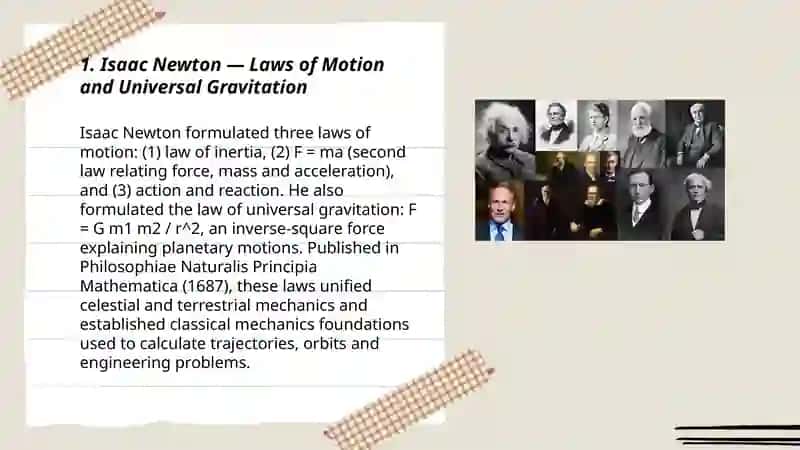 Isaac Newton — Laws of Motion and Universal Gravitation 3