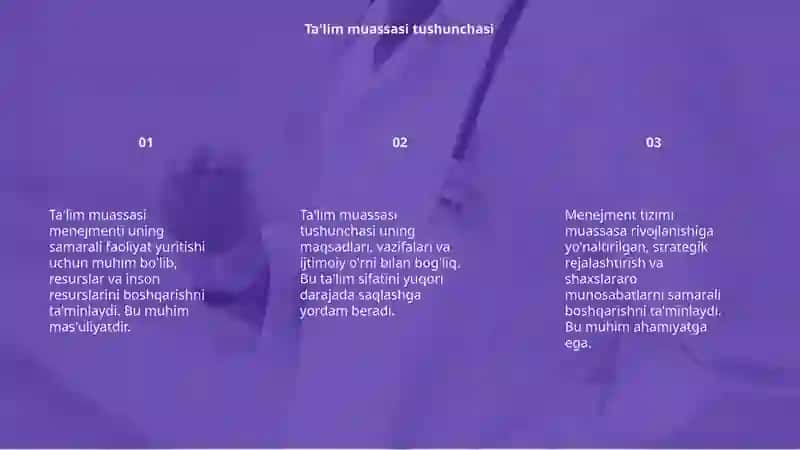 Ta'lim muassasi menejmenti 3