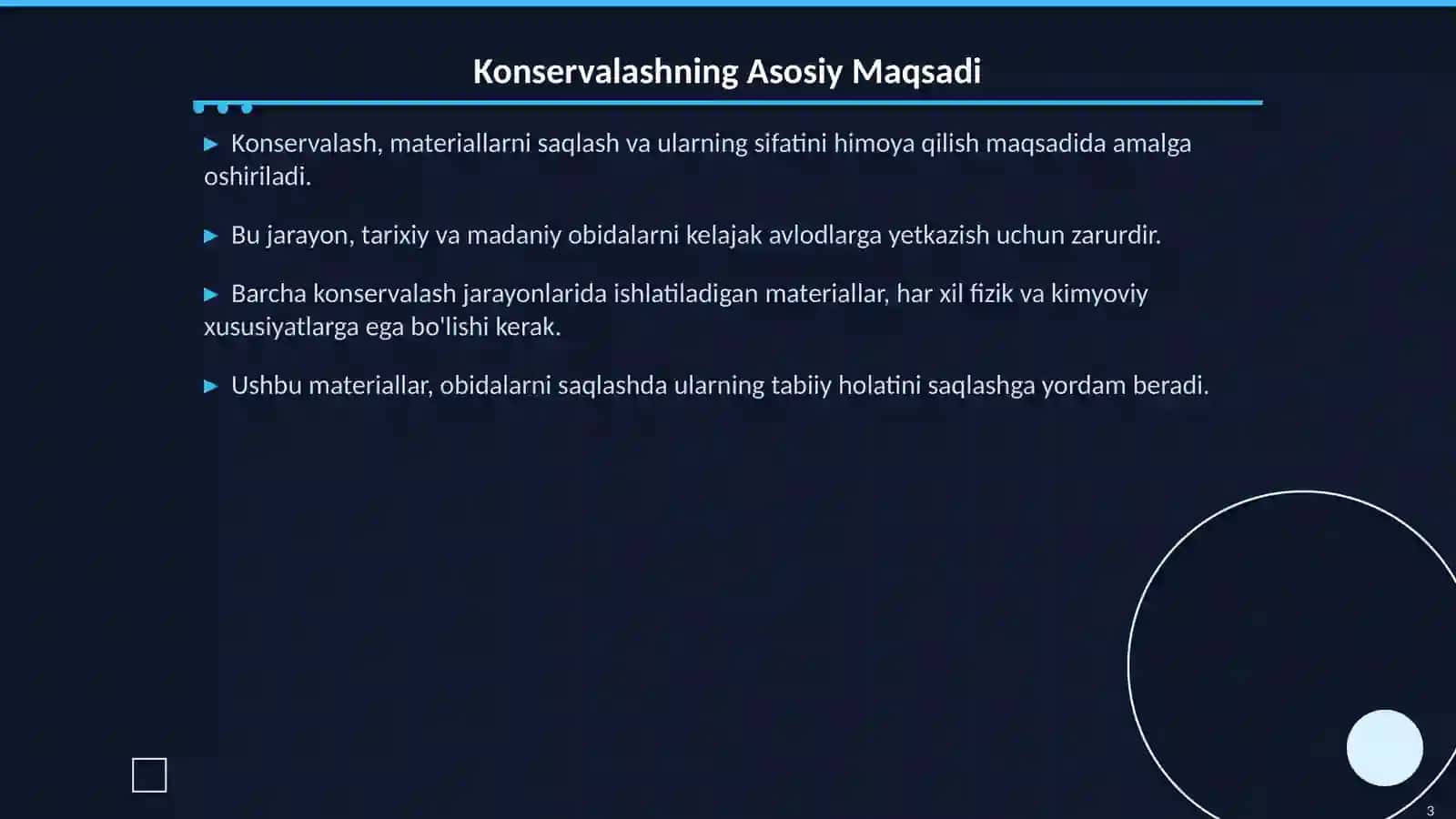 Konservalashda Qoʻllaniladigan Materiallar 3