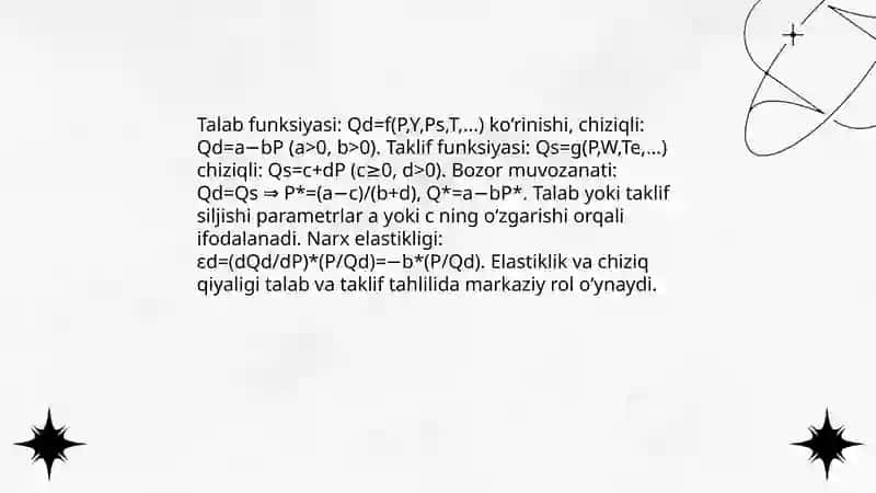 Formula va funksiyalar yordamida iqtisodiy jarayonlarni modellashtirish 3