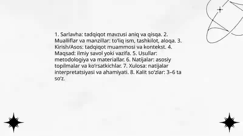 Ilmiy maqolaga rezyume yozish 3