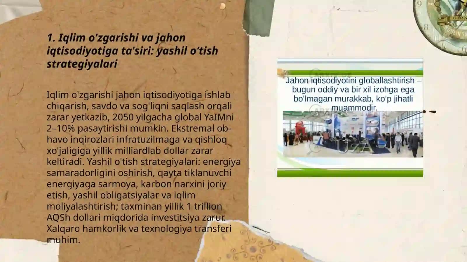 Jahon iqtisodiyotida global muomolari va uni hal qilish yo'llari 3