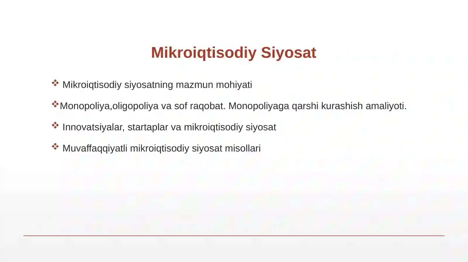 MikroiqtisodiySiyosat 3