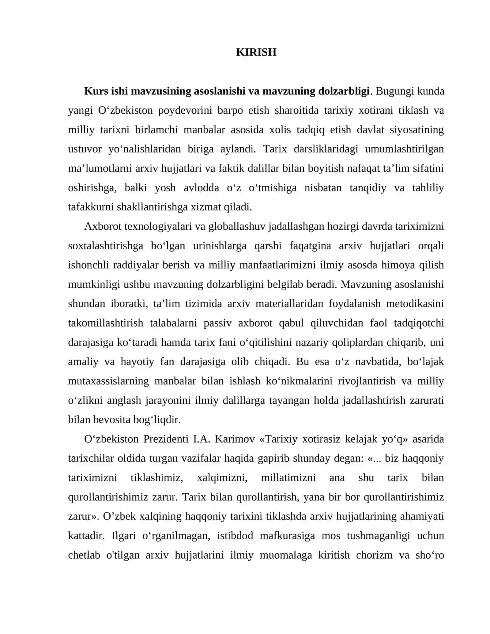 O'zbekiston tarixini o'qitishda tarixiy manbalar arxiv hujjatlaridan foydalanish 3