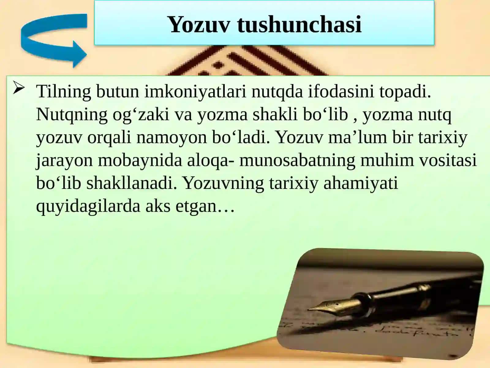 Yozuv Haqida Umumiy Tushuncha 3