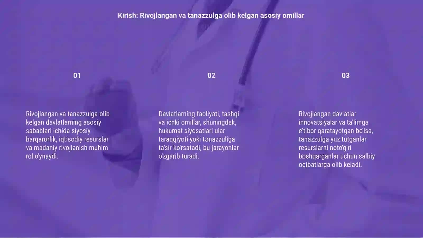 Rivojlangan õrta asrlar davlatlari taraqqiyoti va tanazzuli sabablari 3