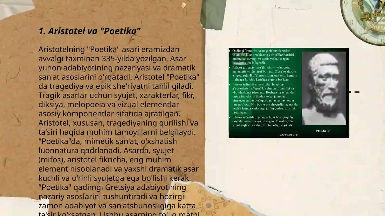 Aristotelning "Poetika" asari 3