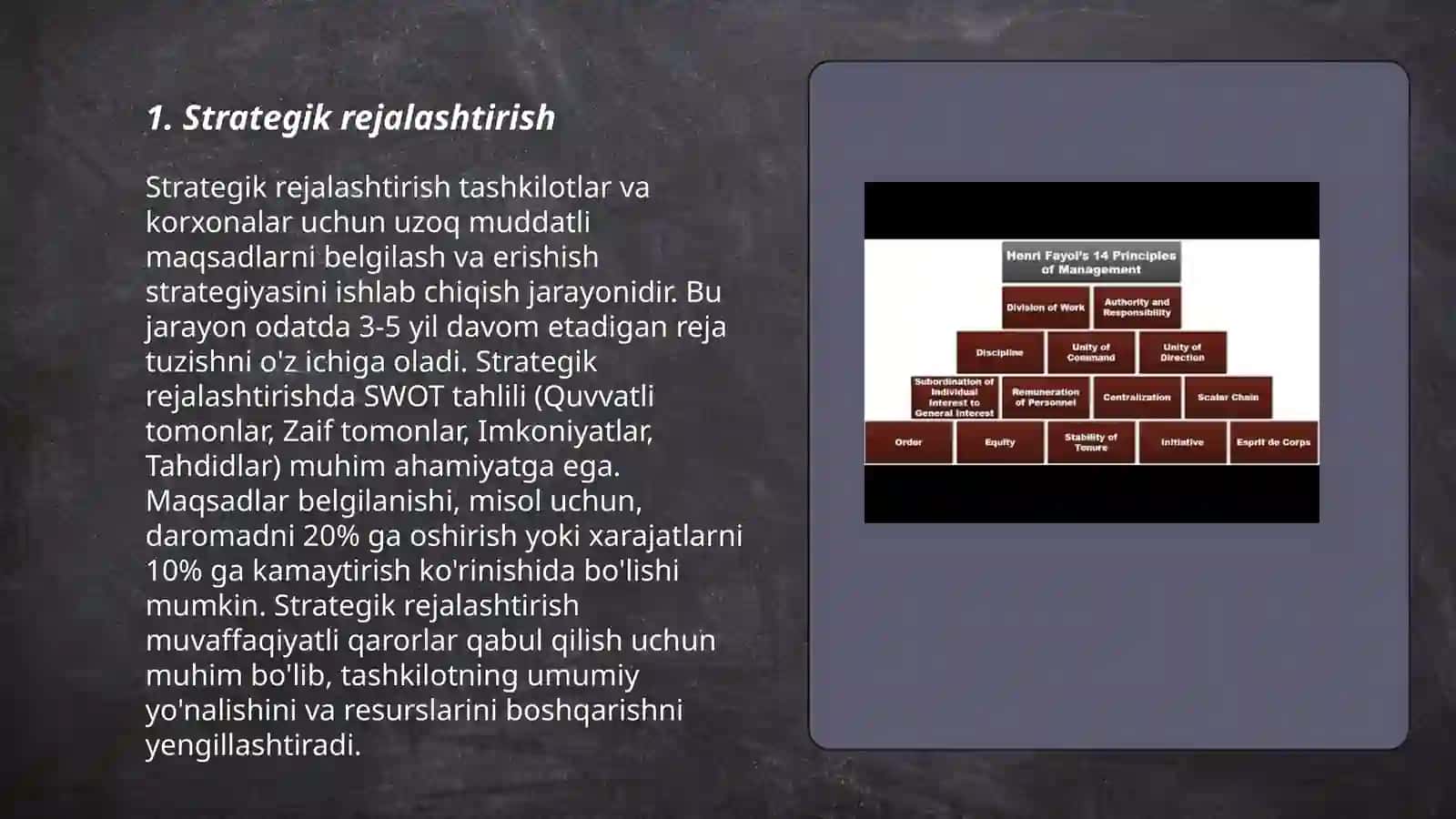 Biznesni boshqarish tamoyillari 3