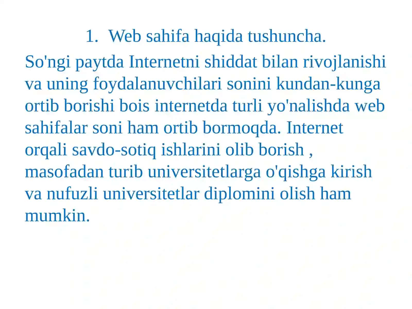 Web sahifa yaratish dasturlari 3