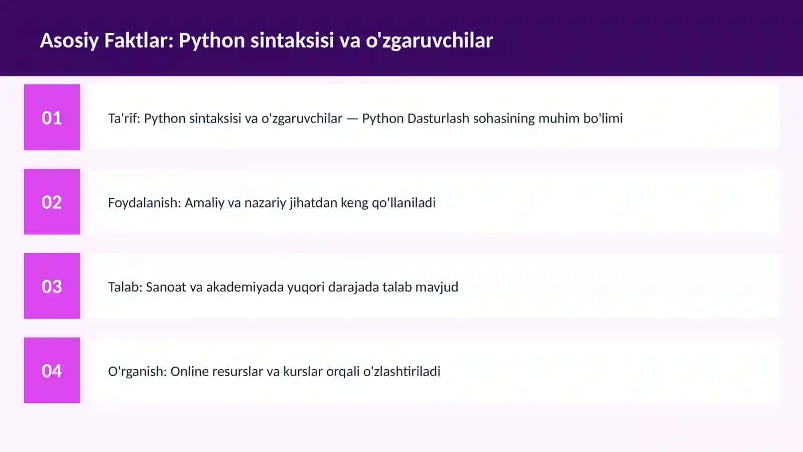 DASTURLASH | PYTHON DASTURLASH 3