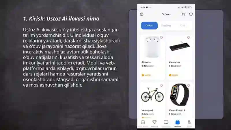 Ustoz Ai ilovasi 3