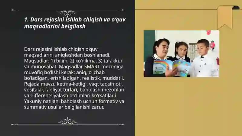 Zamonaviy oʻqituvchi ta’limni tashkil etishi va dars jarayonining asosiy shakli 3