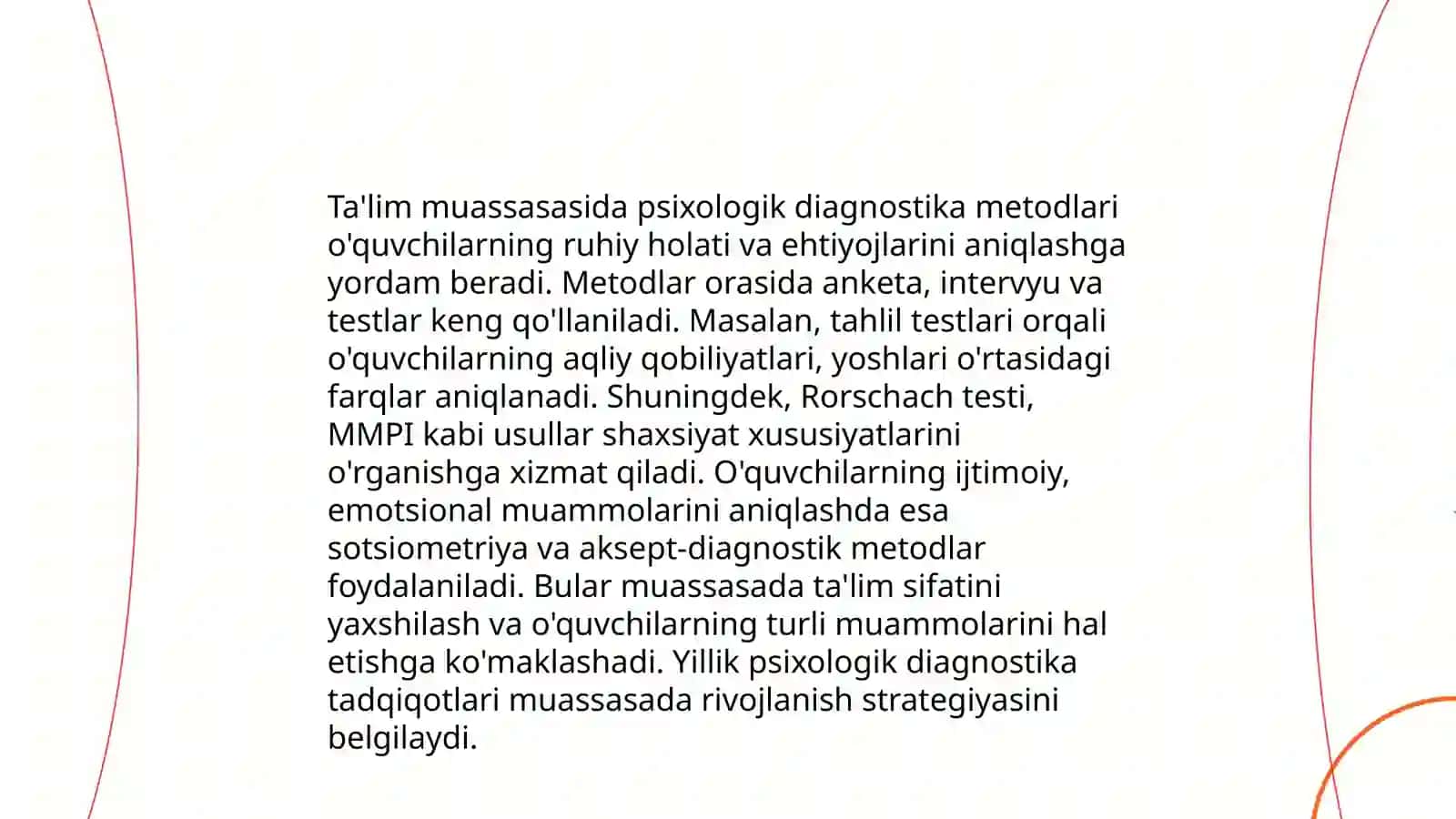 Ta'lim muassasasi psixologining psixologik diagnostika faoliyati 3