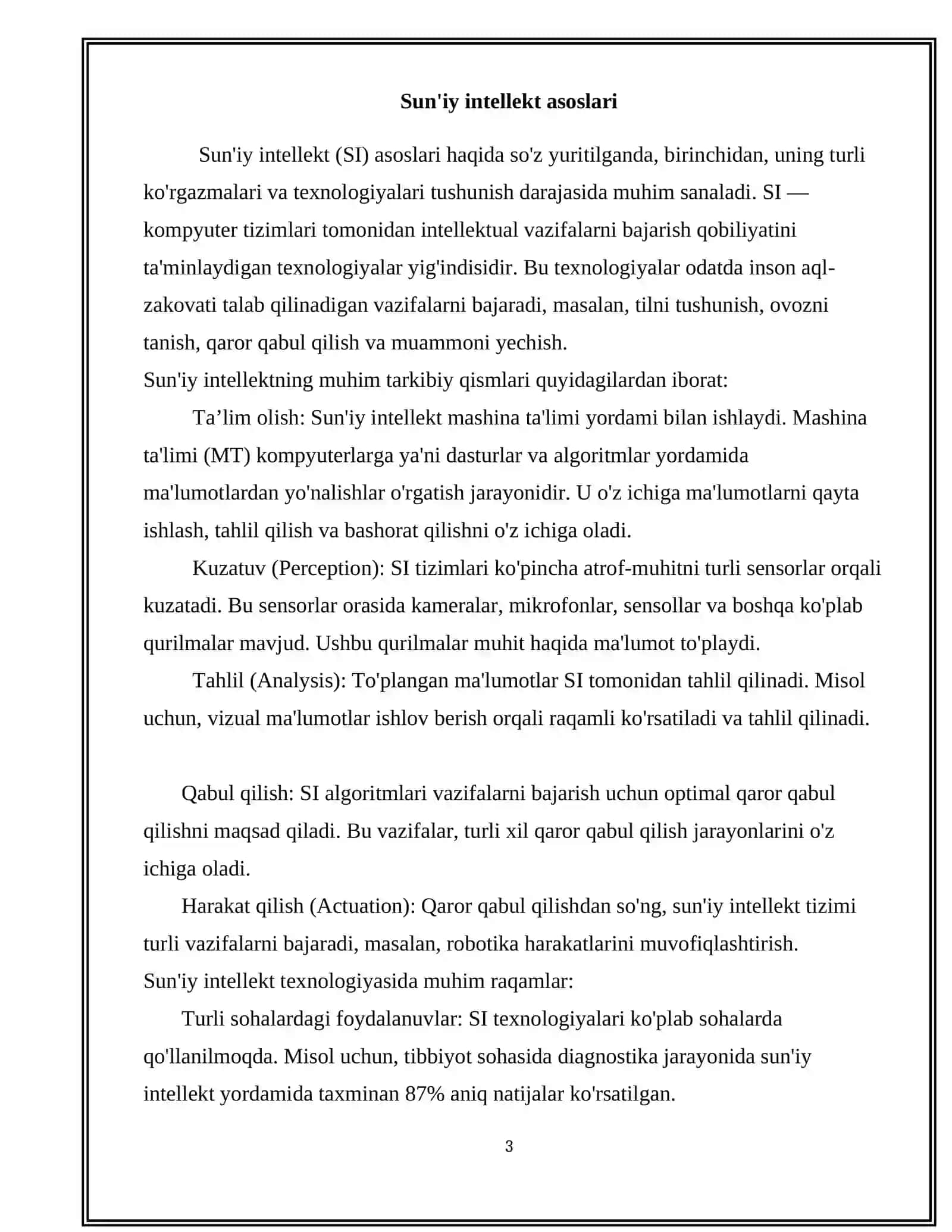 Ratsional Fikrlaydigan Tizimlar 3