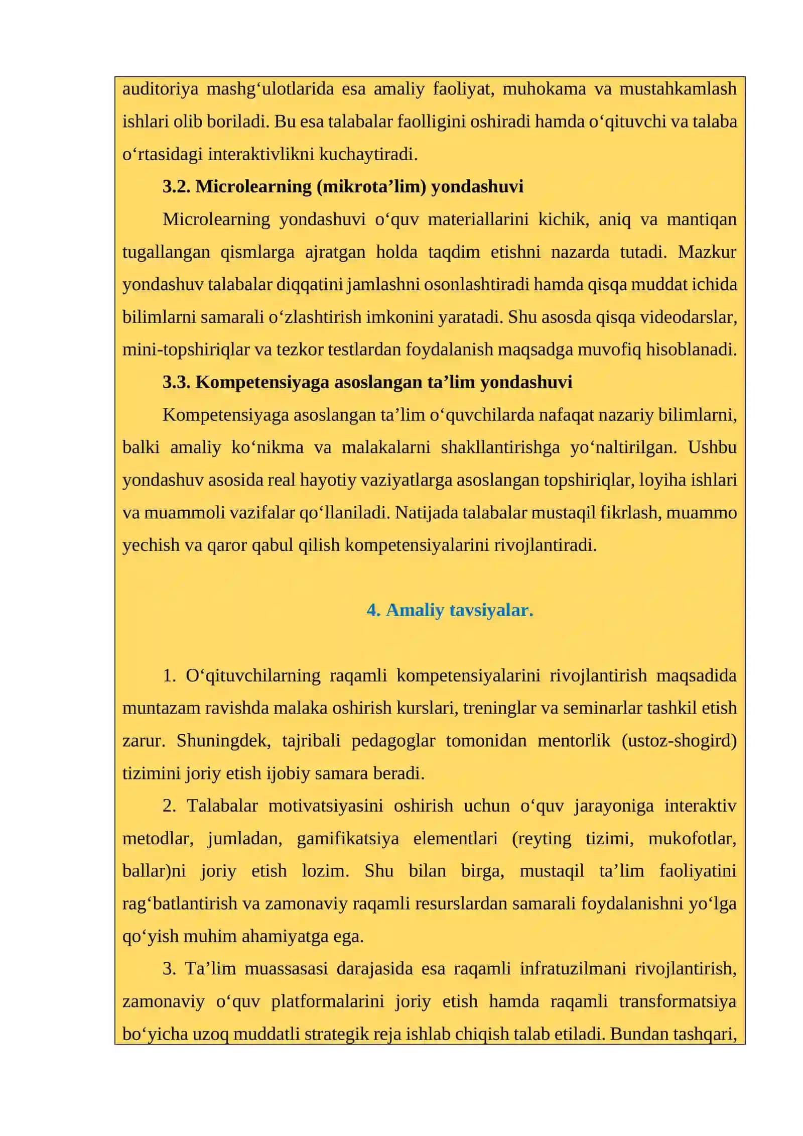 Uzluksiz ta’limdagi tendensiyalar va zamonaviy yondashuvlar . ceys stady 3