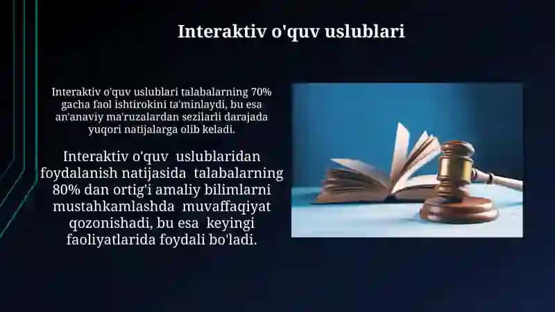 Interaktiv o'quv uslublari 3