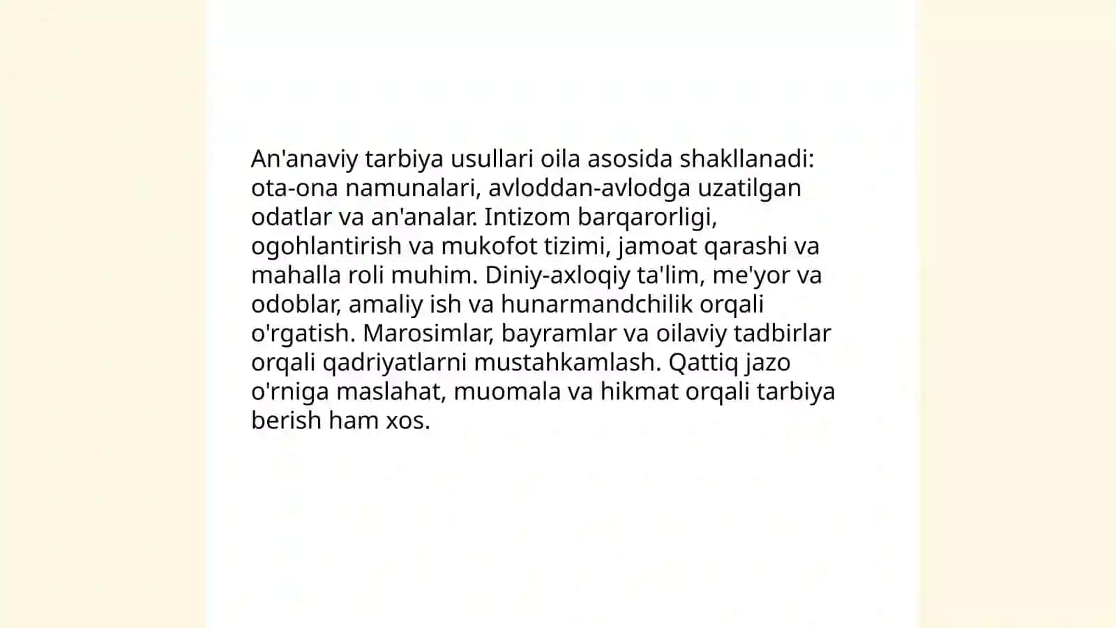 Tarbiya usullari va shakllari 3