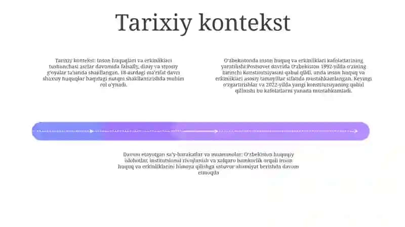 O'Zbekistonda Inson Huquqlari Va Erkinliklari Kafolatining Yaratilishi 3