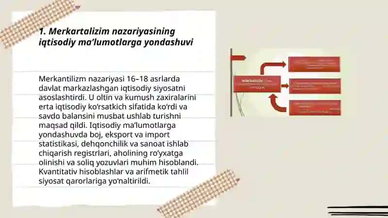 Merkartalizim iqtisodiy maʼlumotlarning mohiyati va axamiyati 3