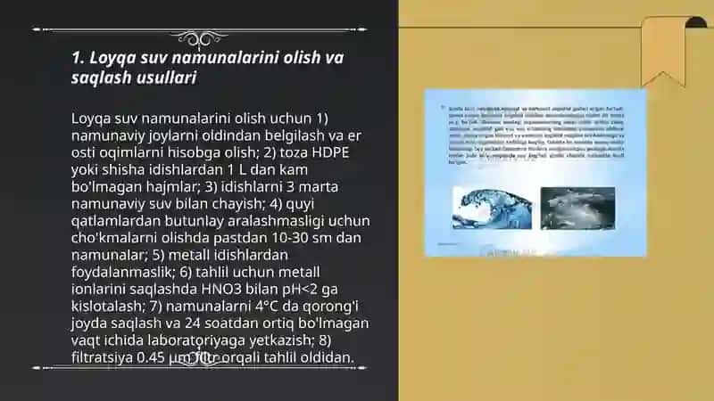 Loyqa suvdagi ionlarni topish 3