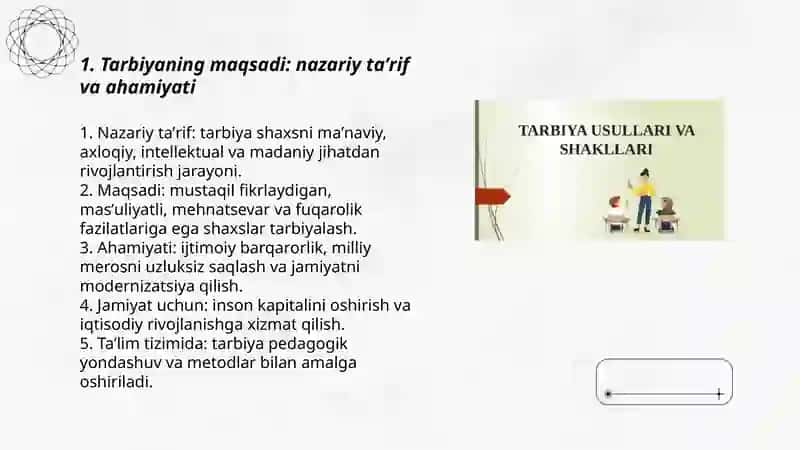 Tarbiyaning maqsad va vazifalari 3
