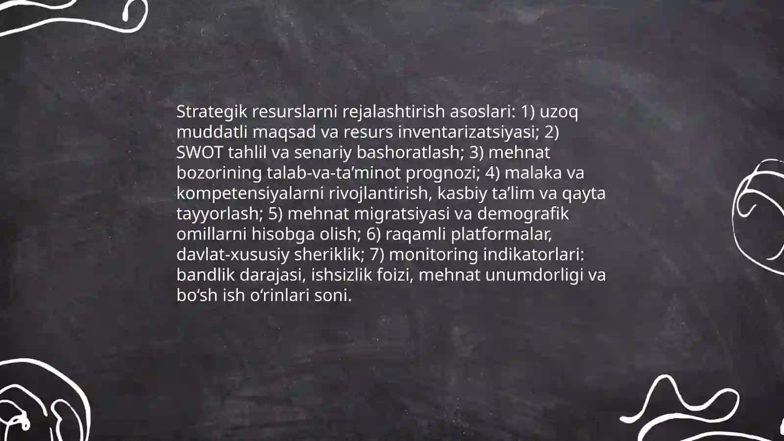 Resurslarni rejalashtirish va mehnat resurslari bozorini rivojlantirish tendensiyalari 3