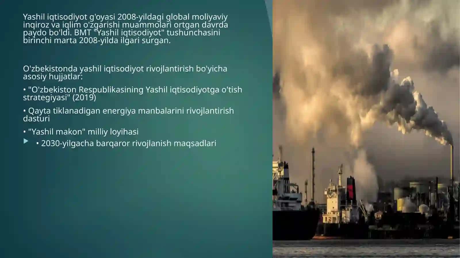 YASHIL IQTISODIYOT TAQDIMOTI 3