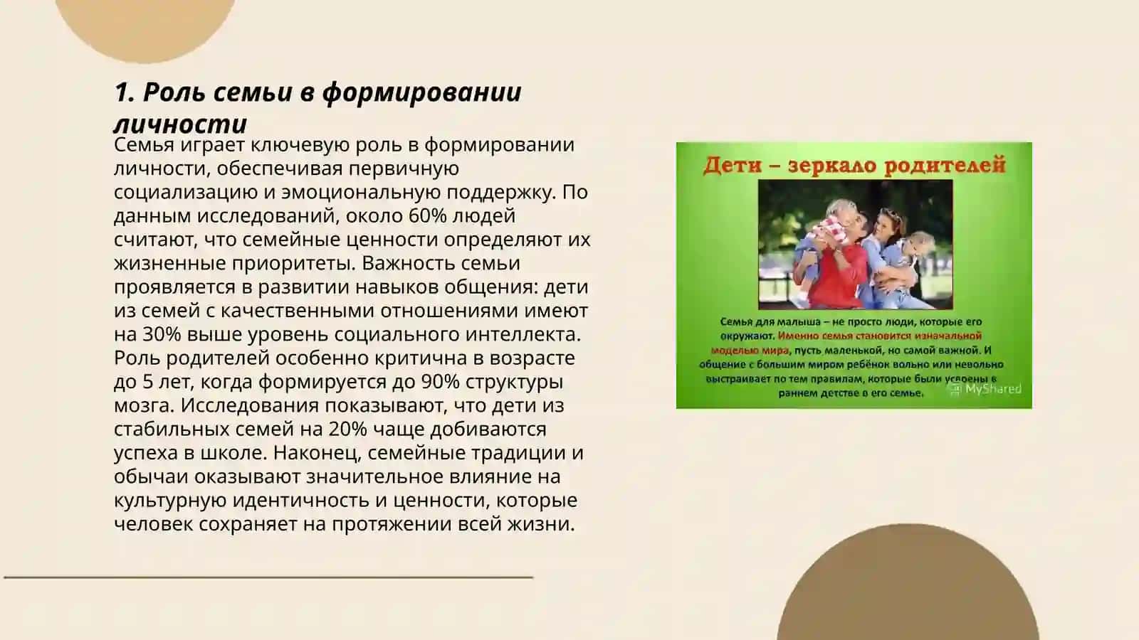 Воспитание человека - зеркало семьи 3