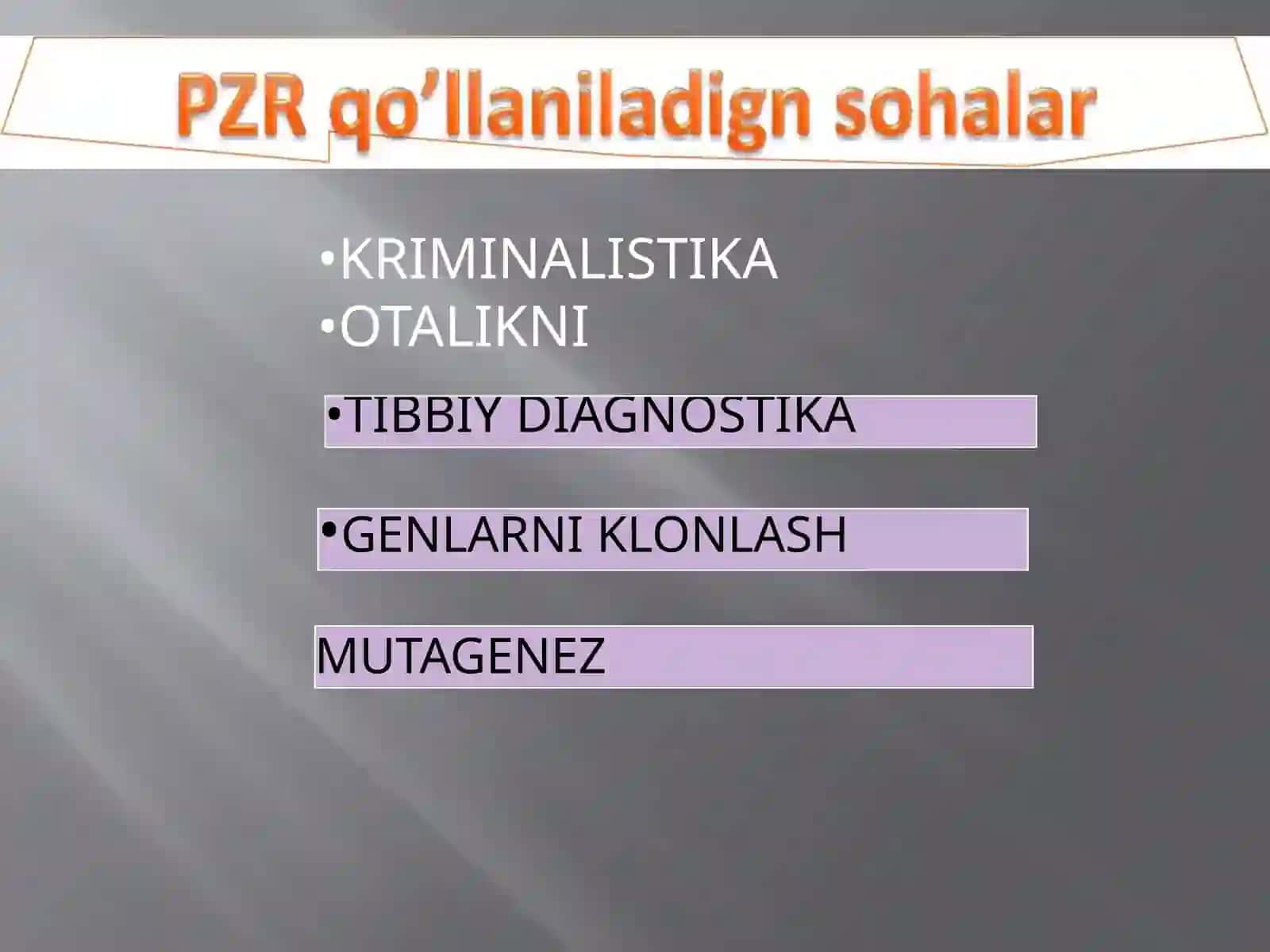 PZR reaktsiyasi komponentlari 3
