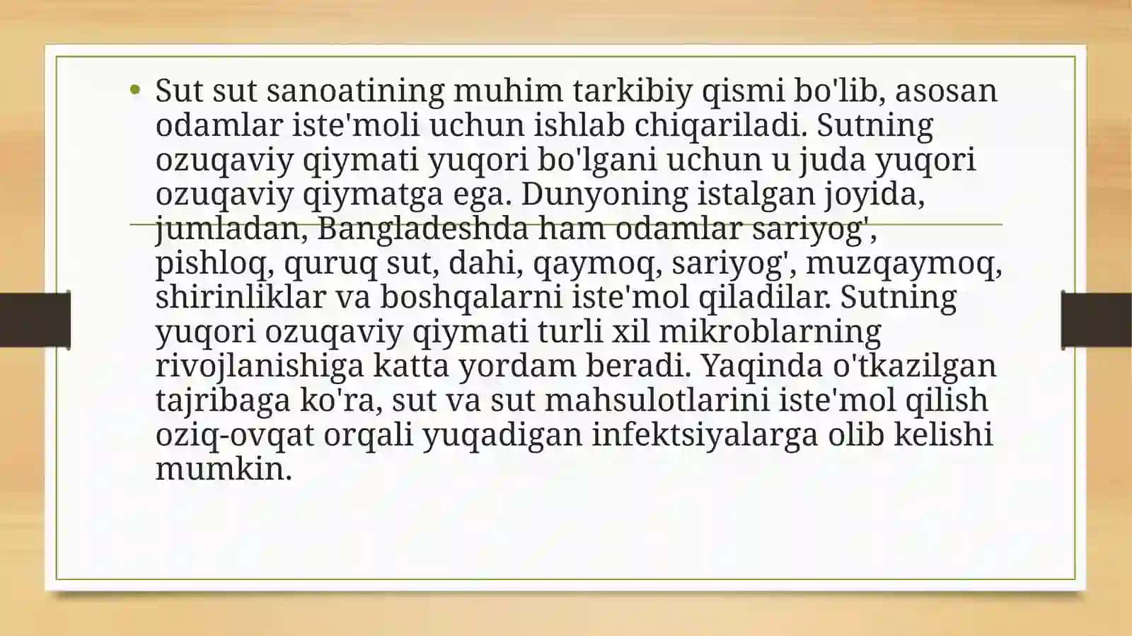 2 Sut maxsulotlarining sanitar-gigiyenik ekspertizasi 3