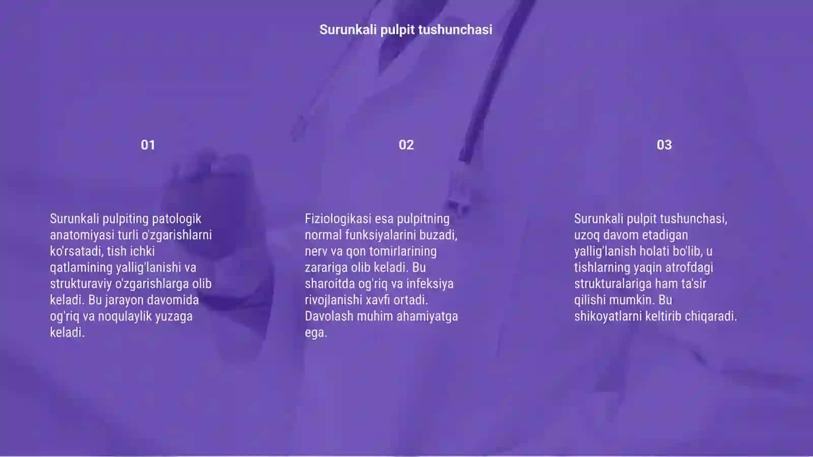 Surunkali pulpitning patologik anatomiyasi va fiziologiyasi 3