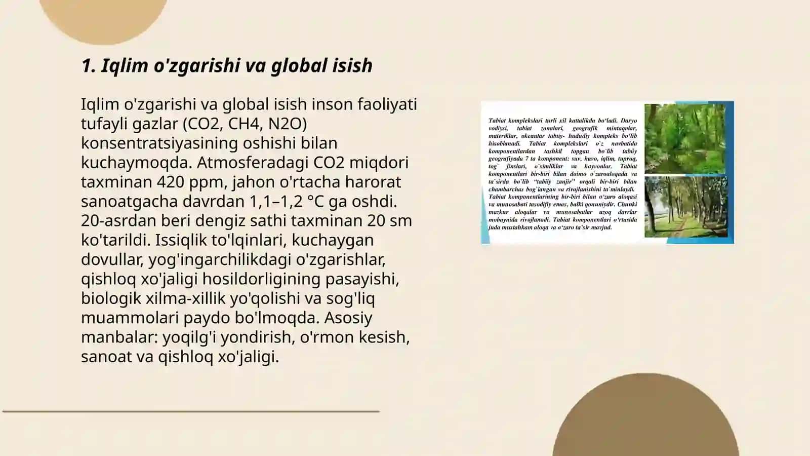 Insonning tabiatga ta'sirining oqibatlari 3