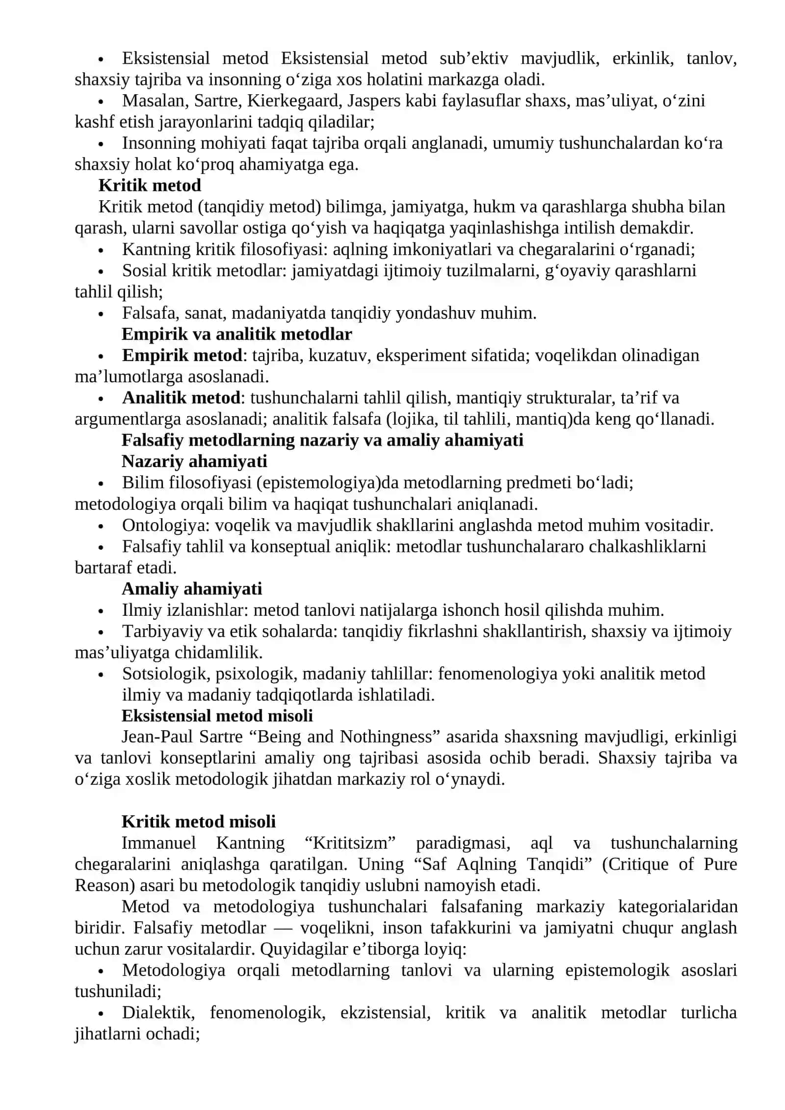 FALSAFANING METOD, QONUN VA KATEGORIYALARI 3