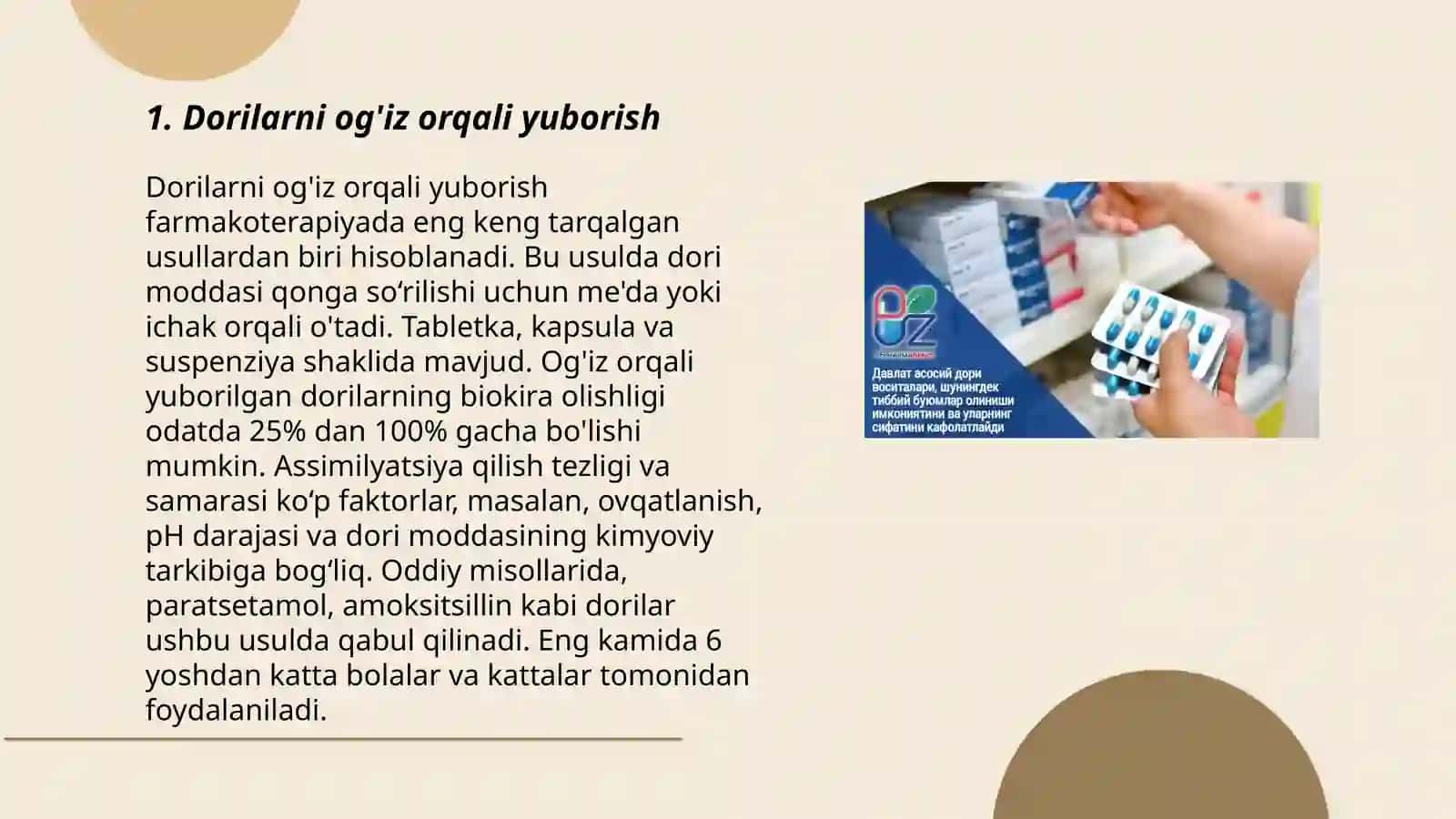 Farmaseftik dori vositalarining shakli yuborish yòllari va qòllanishi 3