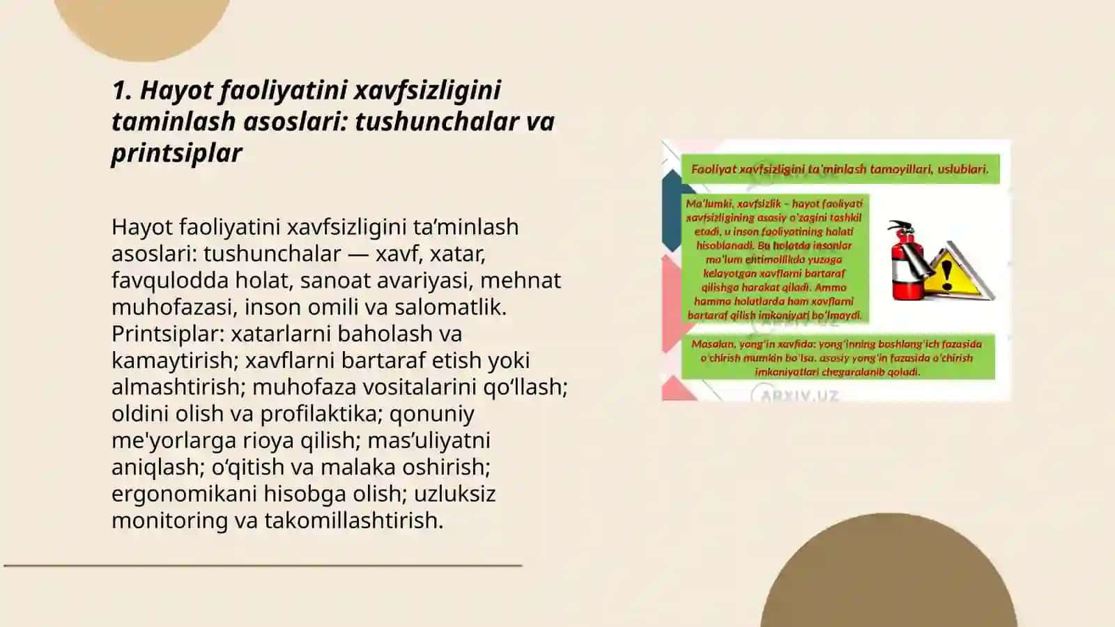 Hayot faoliyatini xavfsizligini taminlash asoslari. Ishlab chiqarish muhitida inson omili 3