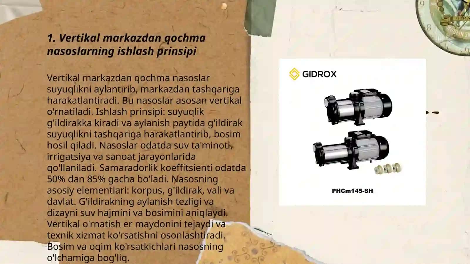 Vertikal markazdan qochma nasoslar. Ko’p pog’onali skvajinali nasoslar 3