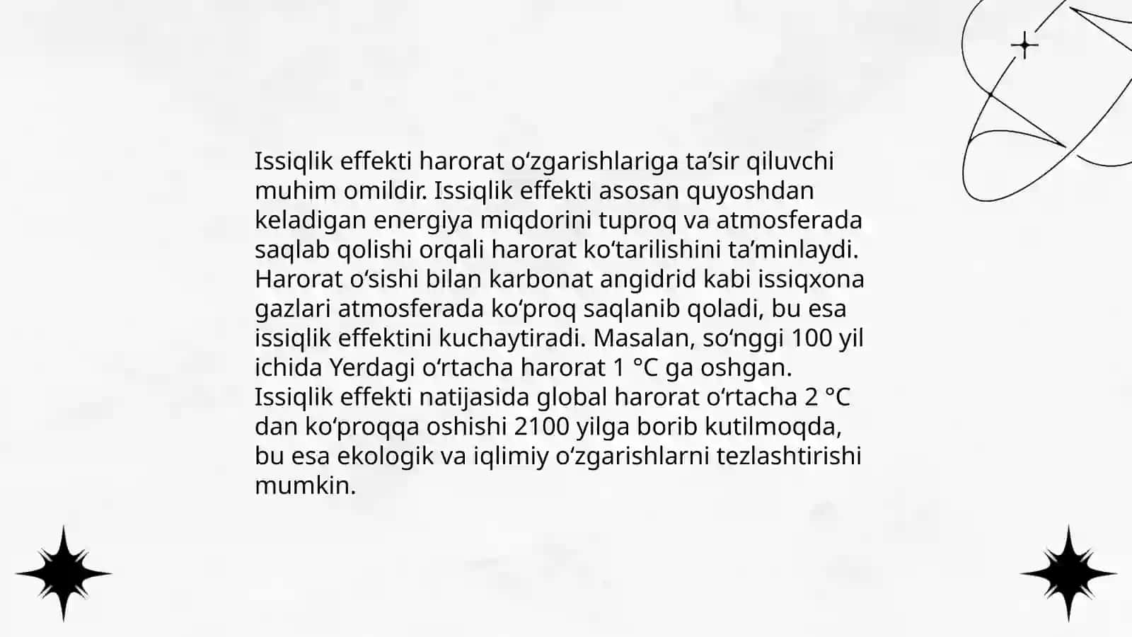 Issiqlik effekti va harorat orasidagi bog‘liqlik 3