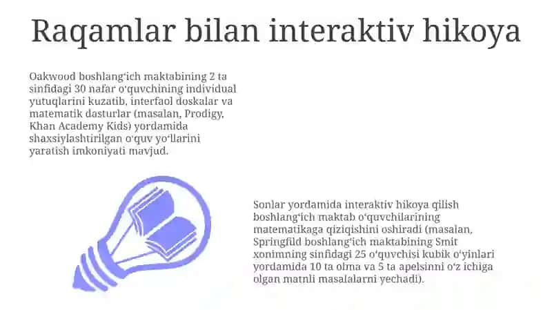 Raqamlar bilan interaktiv hikoya 3