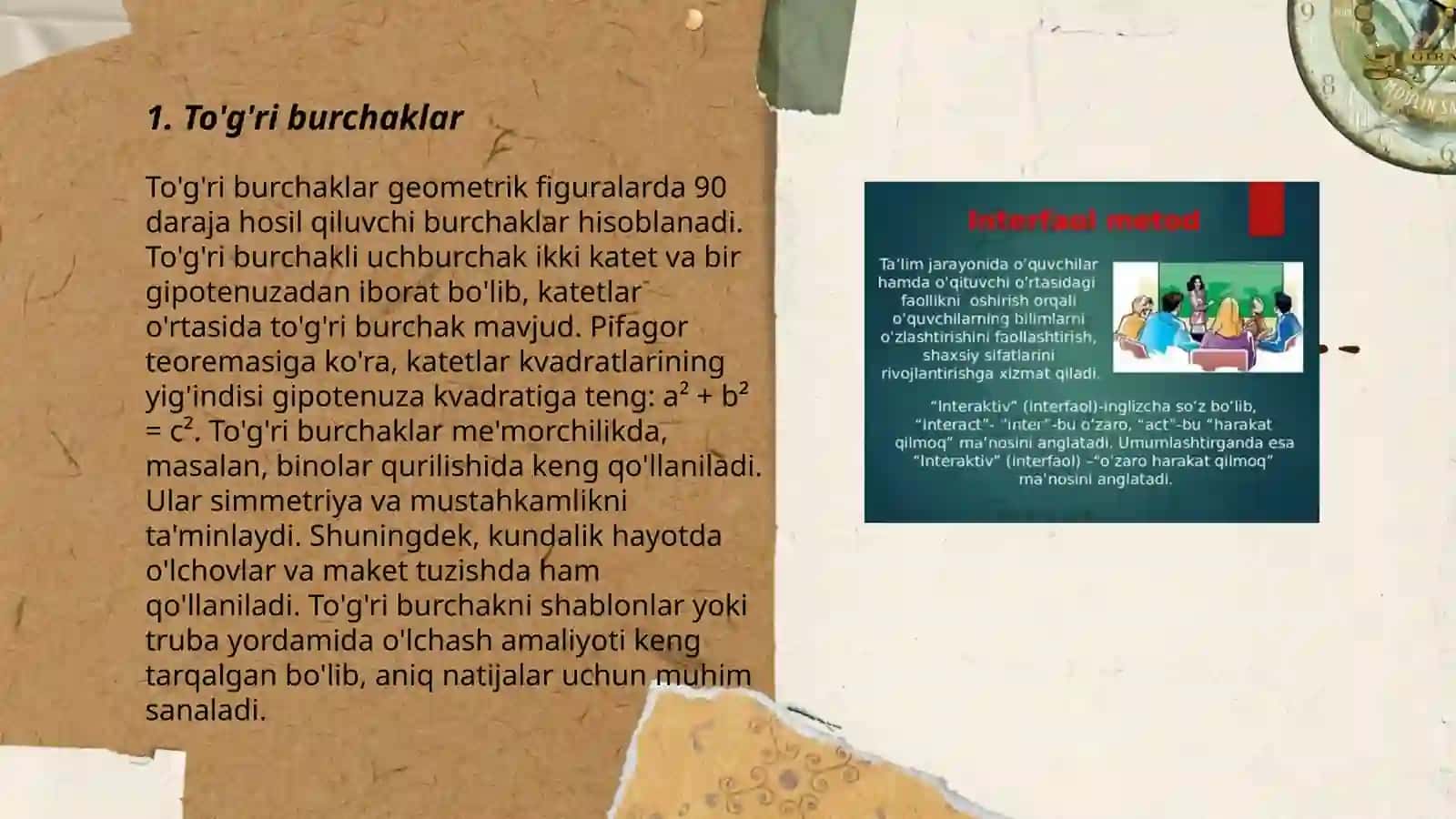 To'g'ri burchaklar 3