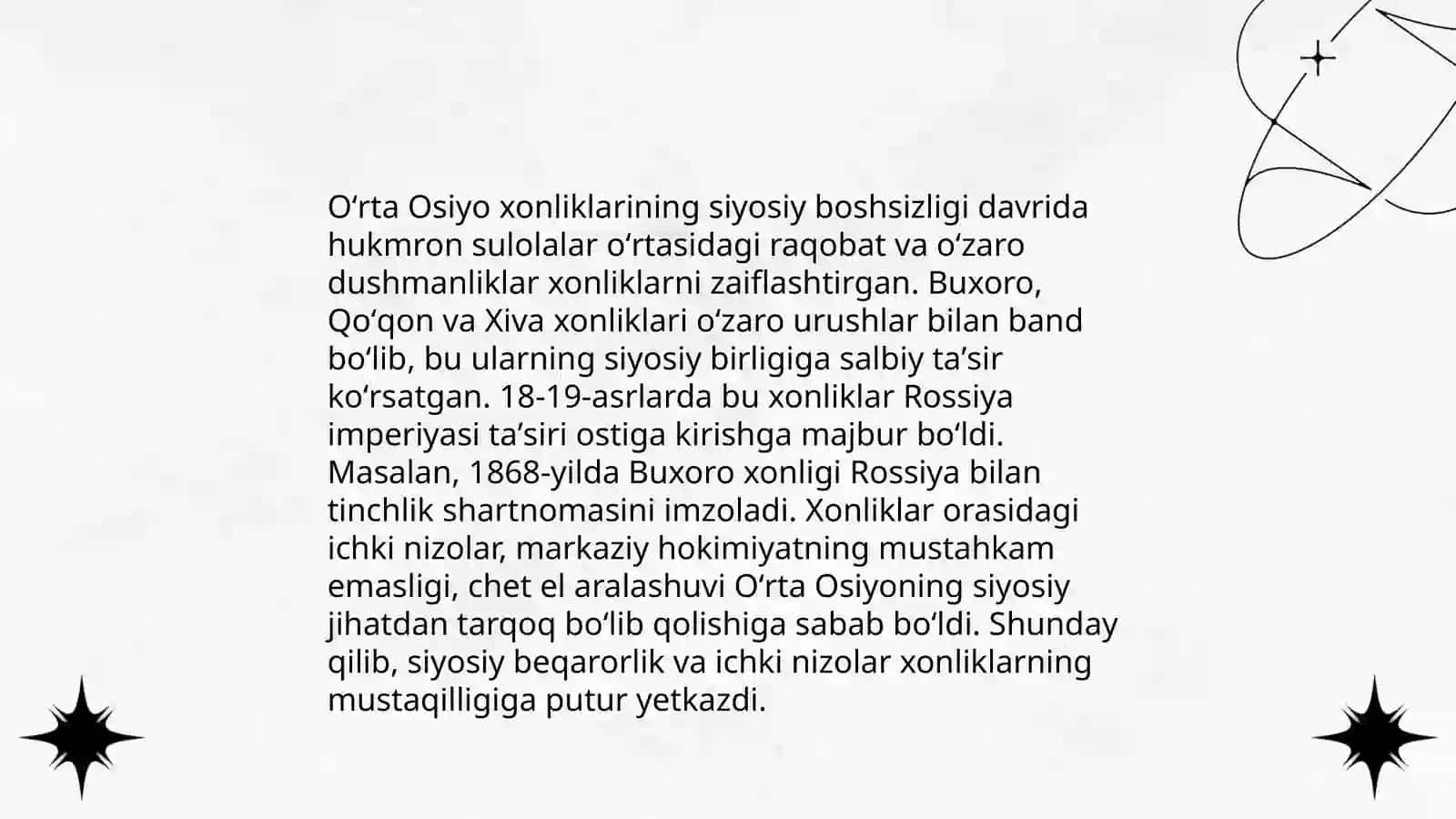 Oʻrta Osiyo xonliklarining Rossiya imperiyasi tomonidan bosib olinishi tarixning tarixshunoslik masalalari 3