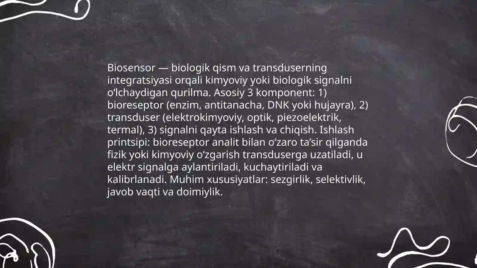Biotexnologiyada ishlatiladigan biosensorlar va ularning qõllanilishi 3