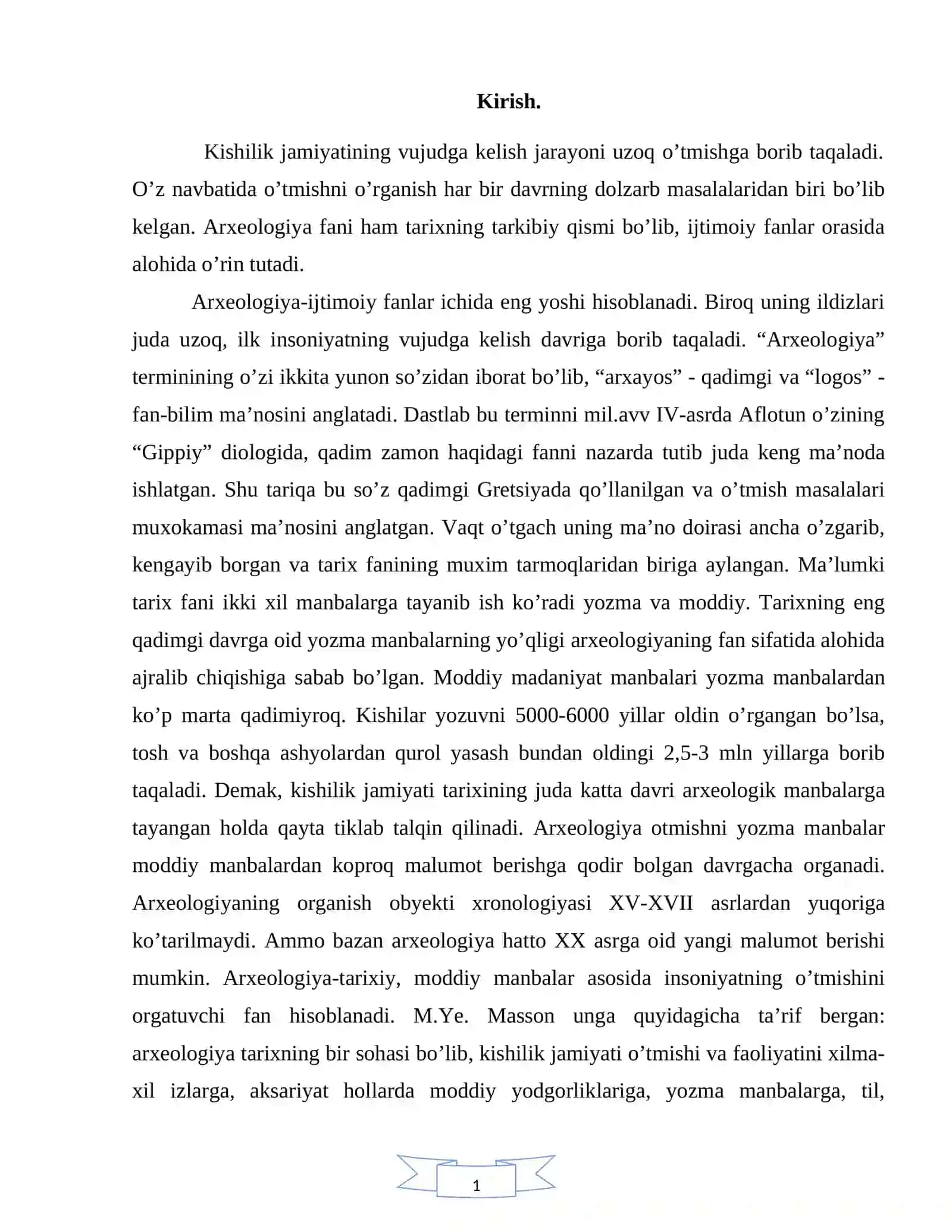 Jahon Arxeologiyasi fanini oʼrganishning maqsad va vazifalari 3