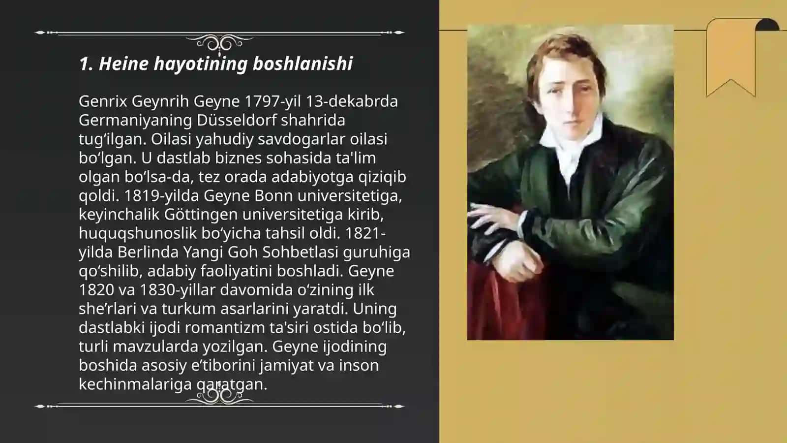 Christian Johan Heinrich Heine hayoti va ijodi 3