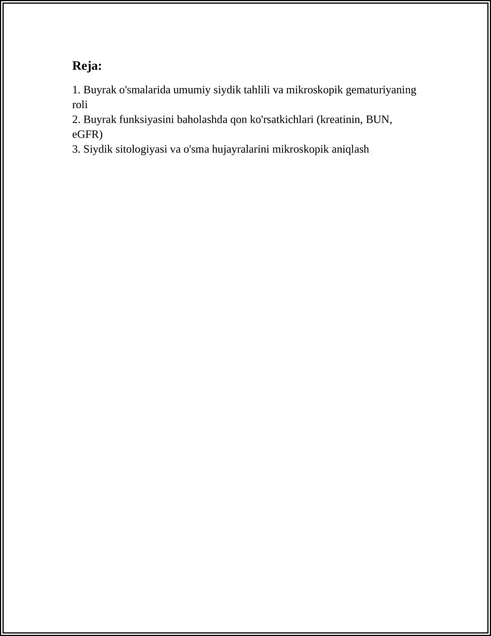 BUYRAK O'SMALARI LABORATOR DIAGNOSTIKASI 3